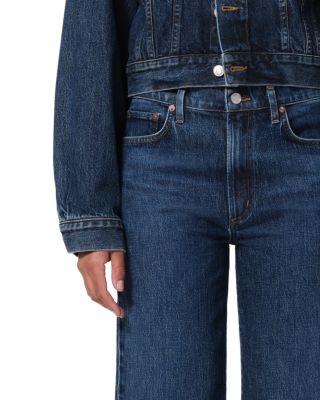 Harper Mid Rise Relaxed Straight Jeans in Echo