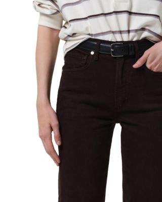 Palma Cropped Straight Leg Jeans in Carob