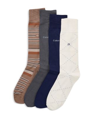 Logo Dress Crew Socks, Pack of 4