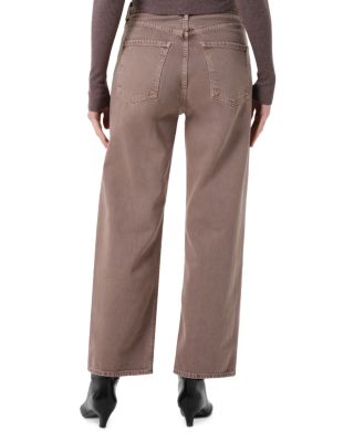 Ren High Rise Wide Leg Ankle Jeans in Ceramic