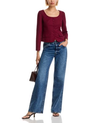 Inga Poplin Button Up Top