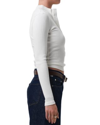 Sheena Henley Ribbed Top