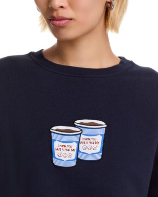 Oversized Coffee Sweatshirt