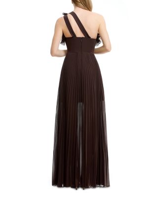 Vida Asymmetric Pleated Gown