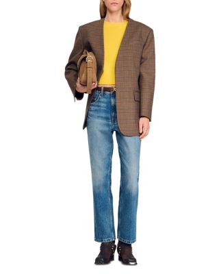 Oversized Checked Jacket