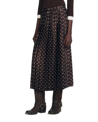 Scarf Print Maxi Skirt