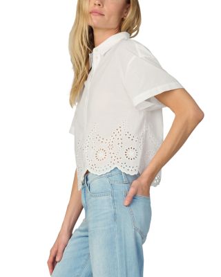 The Eyelet Short Sleeve Blouse