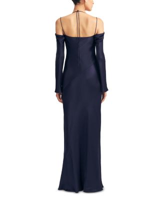 La Lune Off-the-Shoulder Tie Maxi Dress