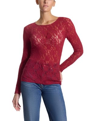 Signature Lace Long Sleeve Top