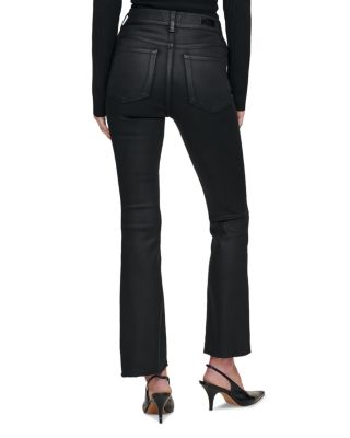 Bridget Boot High Rise Instasculpt™ Coated Ankle Jeans in Black Coated