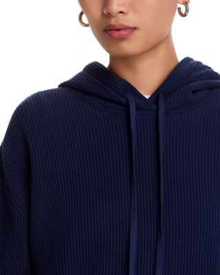 Cotton Waffle Pull Over Hoodie