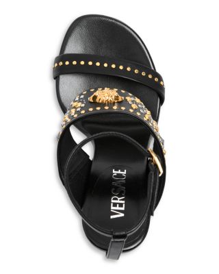 Medusa Embellished Sandals