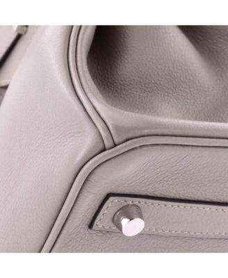 Birkin 30 Handbag Grey Novillo with Palladium Hardware