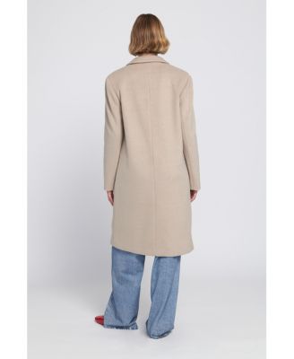 Printed Lining Melton Coat