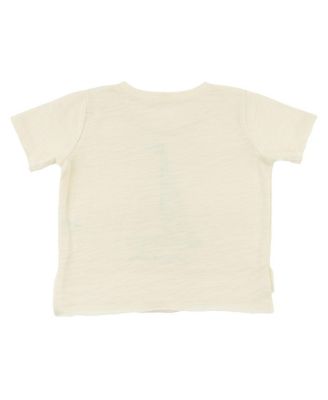 Boys' Sailboat Applique Raw Edge Slub Tee - Little Kid