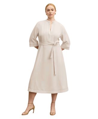 Lauleh Women&#39;s Everyday Crepe with Topstitch Dress