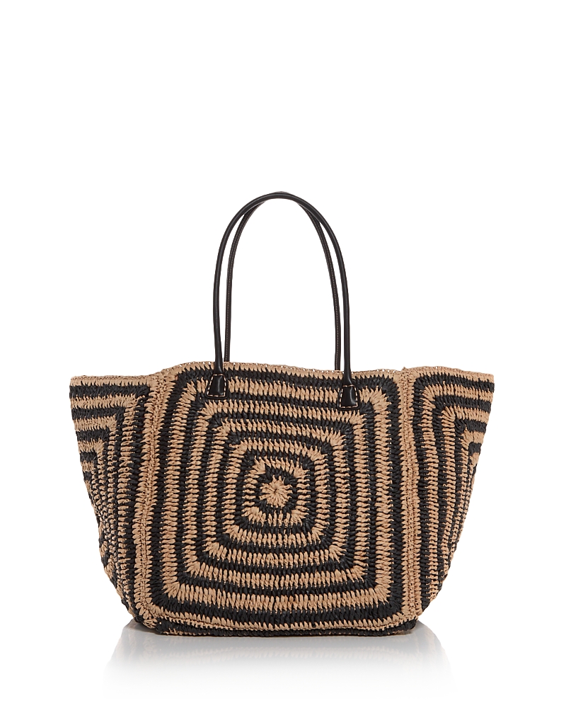 Madewell Large Straw Tote In Multi