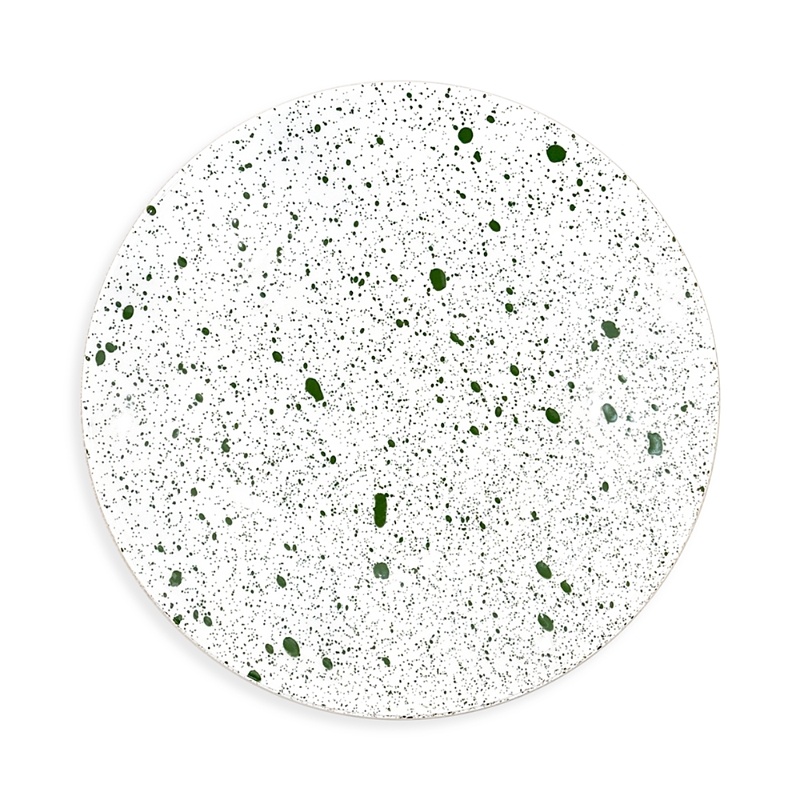 Non Sans Raison Splash Dessert Plate In Green