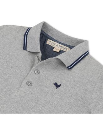 Boys' Organic Short Sleeve Knit Pique Polo Shirt - Big Kid