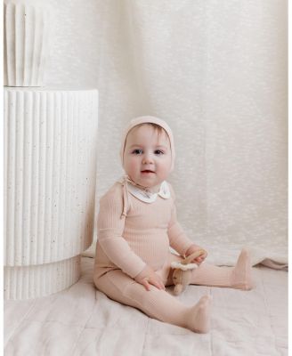  Unisex Organic Cotton Embroidered Collar Collection Footie - Baby