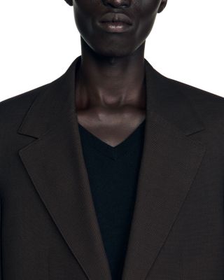 Wool Blend Classic Fit Suit Jacket