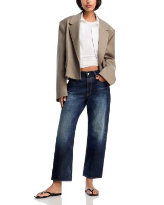 Lindsay High Rise Ankle Slim Leg Jeans in Dewitt Blue