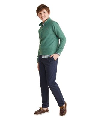 Boys' Saltwater Stripe Quarter Zip Mock Neck Sweatshirt - Little Kid, Big Kid 