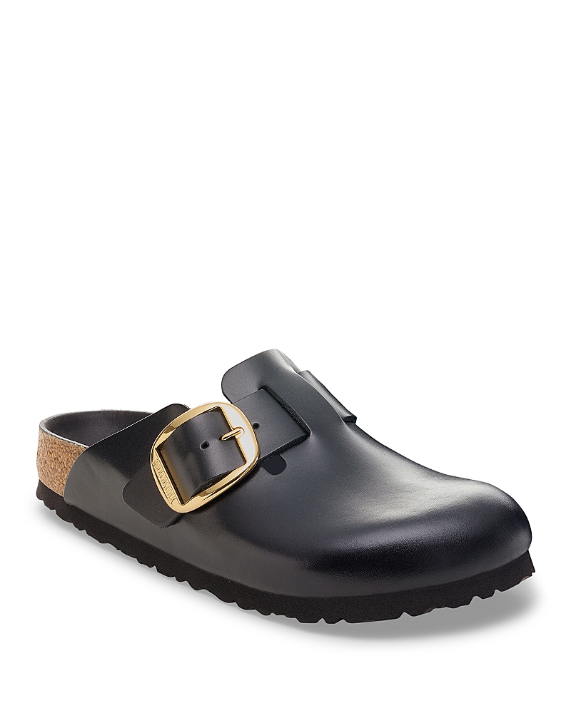 Birkenstock Boston Amalfi Big Bukle In Black