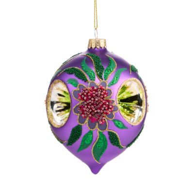 Decorative Glass Drop Ornament - Exclusive
