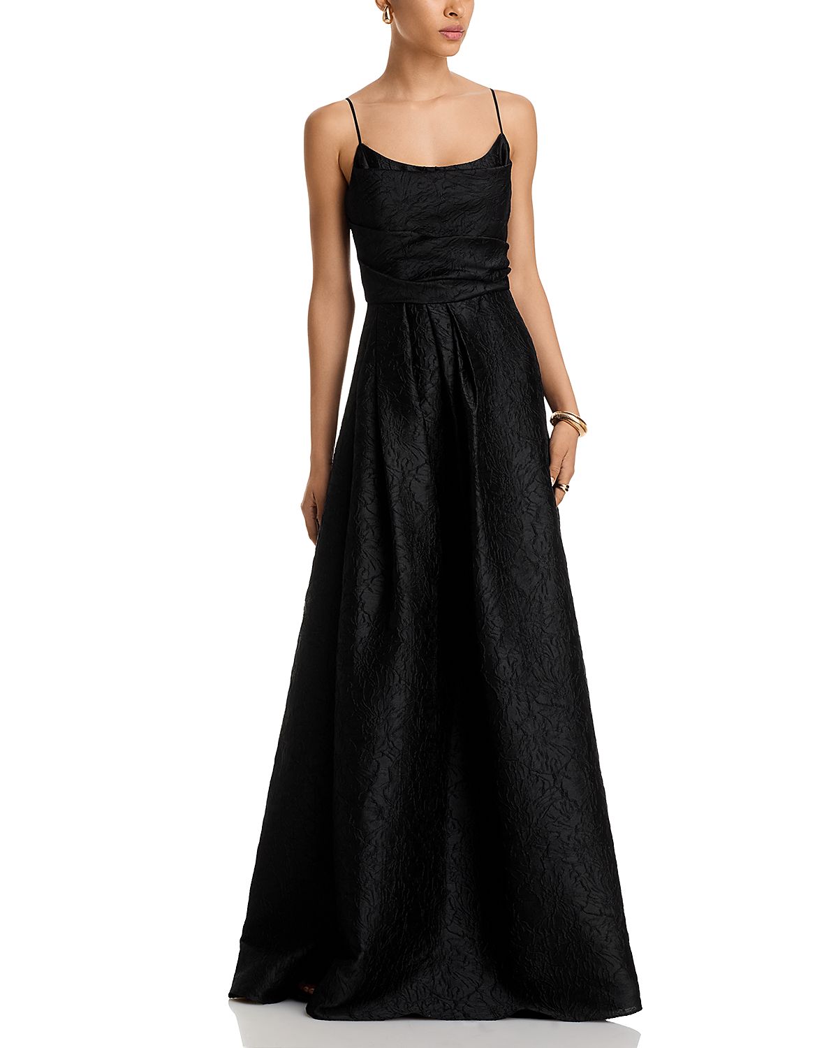 Black Halo Cayetana Textured Gown
