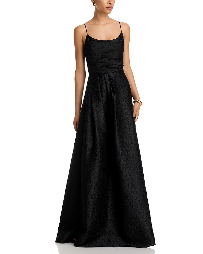 Black Halo Cayetana Textured Gown