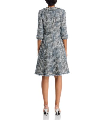 Embellished Tweed Dress