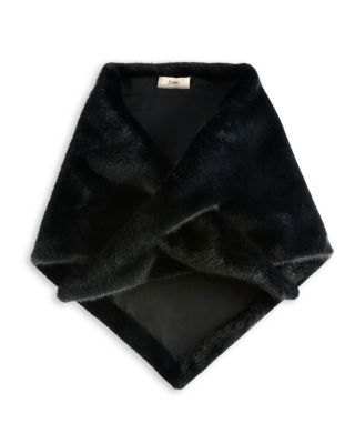 Faux Fur Triangle Foulard