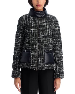 Tweed Short Puffer Jacket