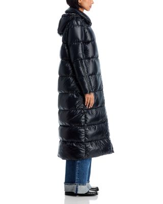 Shiny Long Hooded Coat