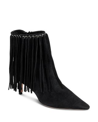 Cinq à Sept - Women's Sammy Fringe Suede Ankle Boots