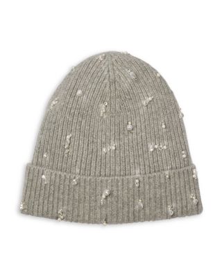 Cashmere Ribbed Cuffed Beanie