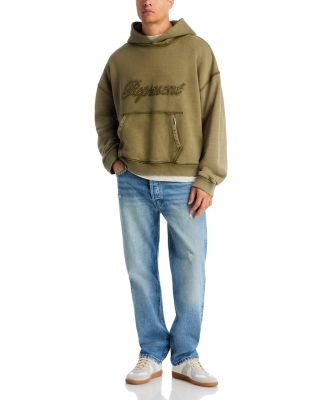 Boxy Reverse Applique Hoodie