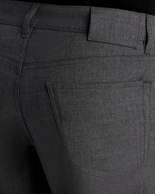 Stretch Wool Regular Fit Five Pocket Pants