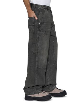 Operator Mekanic Relaxed Fit Cargo Jeans in Gray