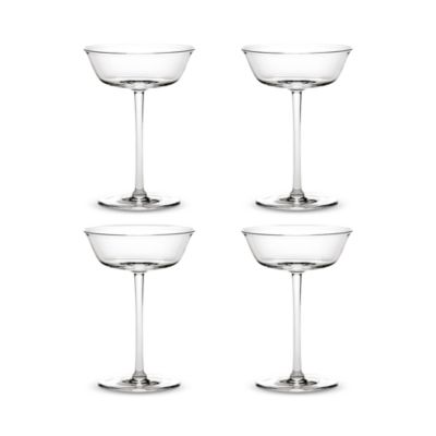 Grace Transparent Champagne Coupe, Set of 4
