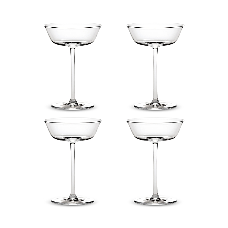 Serax Grace Transparent Champagne Coupe, Set of 4