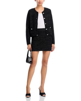 Crystal Button Sweater Skirt - Exclusive