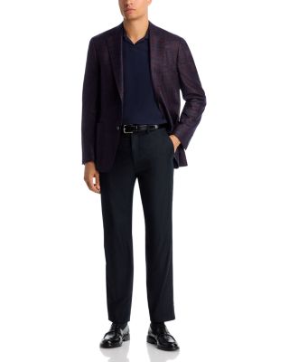 Loro Piana Fabric Wool, Silk & Cashmere Plaid Slim Fit Sport Coat