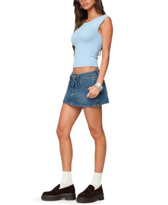 Jarah Pointelle Knit Boat Neck Top