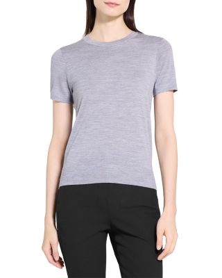 Lightweight Wool Short Sleeve Top