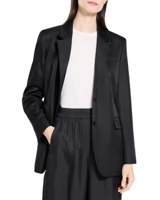 Oversized Silk Blazer
