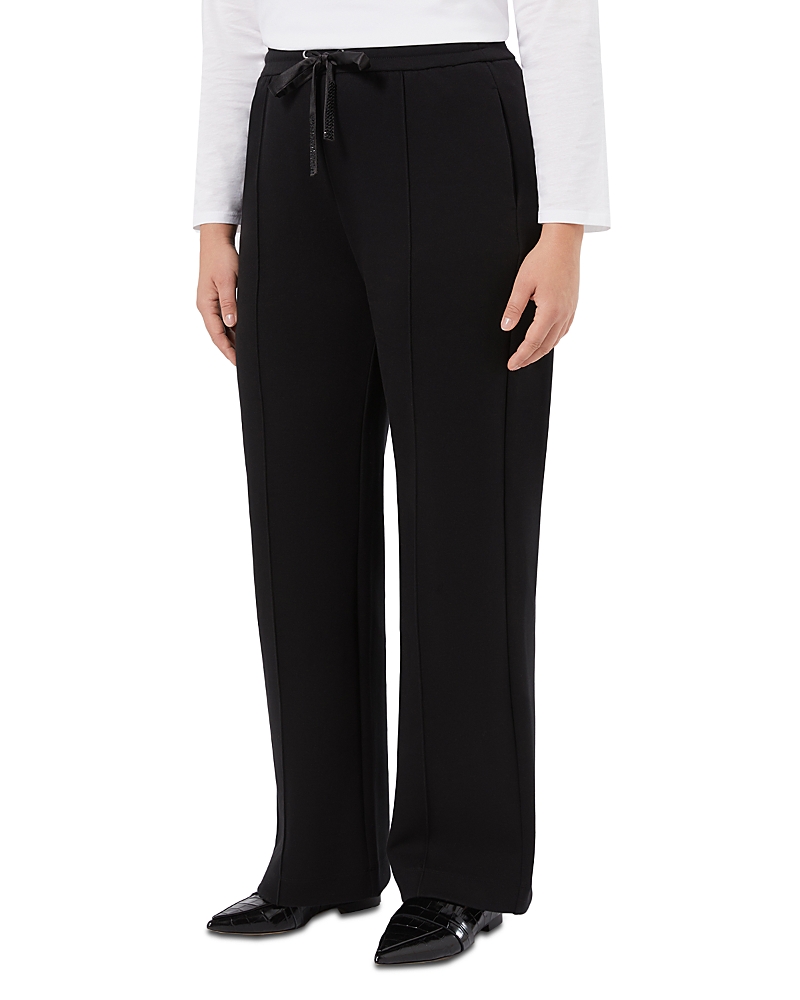 Marina Rinaldi Albore Drawstring Waist Jersey Pants In Black