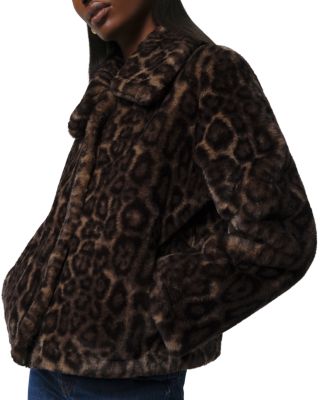 Apparis Elis Faux Fur Leopard Print Jacket | Bloomingdale's