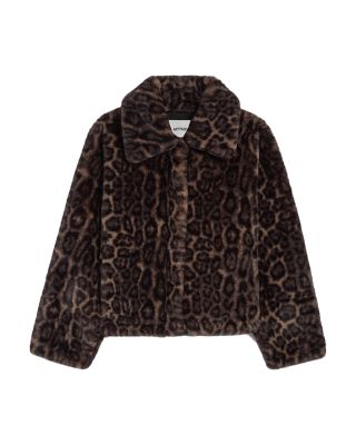 Elis Faux Fur Leopard Print Jacket